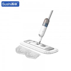苏识 喷雾喷水平板拖把 喷雾尘推二布 储水瓶350ML 65*25cm 126cm 米白 套 4130182