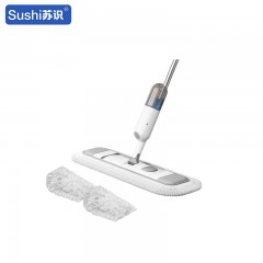 苏识 喷雾喷水平板拖把 喷雾尘推二布 储水瓶350ML 75*25cm 126cm 米白 套 4130185