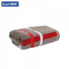 苏识 纯棉毛巾 柔软吸水加厚洗脸巾 咖啡色 1条装 4180019