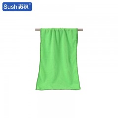 苏识 薄款超细纤维洗车毛巾 37g 30*70cm 绿色 1条装 4180069