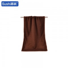 苏识 薄款超细纤维洗车毛巾 37g 30*70cm 咖啡色 1条装 4180071