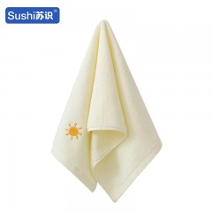 苏识 柔软吸水情侣毛巾 100g 140x70cm 天气款 白色 1条装 4180079