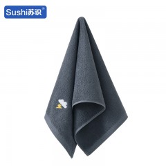 苏识 柔软吸水情侣毛巾 100g 50x25cm 天气款 灰色 1条装 4180087