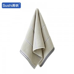 苏识 运动吸汗毛巾 115g 35x75cm 方格边灰色 1条装 4180132