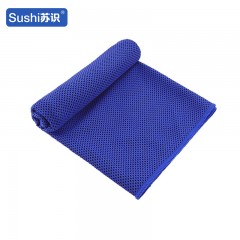 苏识 吸汗速干运动降温冰巾 涤纶宽口瓶装 160g 30*100cm 宝蓝 1条装 4180177