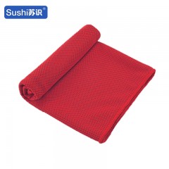 苏识 吸汗速干运动降温冰巾 涤纶宽口瓶装 160g 30*100cm 大红 1条装 4180193