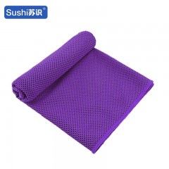 苏识 吸汗速干运动降温冰巾 涤纶OPP袋装 160g 30*100cm 紫色 1条装 4180204
