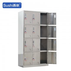 苏识 12门304不锈钢更衣柜 0.6mm厚 1800*350*900mm 个 6140046