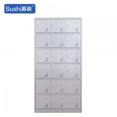 苏识 18门304不锈钢更衣柜 0.6mm厚 1800*350*900mm 个 6140058