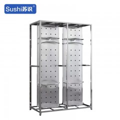 苏识 二人位304不锈钢消防服架 1950*1270*650mm 台 6210007
