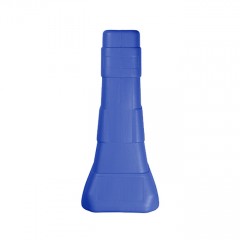 苏识 吹塑一体隔离墩 XR-111 蓝色 800×180×360mm 空白无字 约2kg 个
