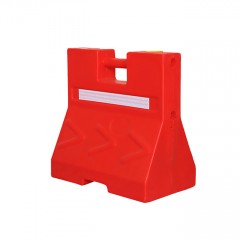 苏识 滚塑手提水马隔离墩全新料 XR-12 红色 500×500×100×280mm 约2kg 个