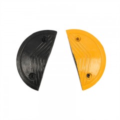 苏识 橡胶人字形圆头减速带 XR-XJJSD 单块尺寸300×130×30mm 含黄色减速带×1+黑色减速带×1 对