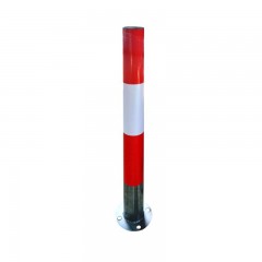苏识 固定式镀锌管警示柱 SM-JSZ 1200×114mm 红白相间 1根