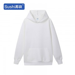 苏识 X001春秋工作服连帽 太空棉款 白色 XXXL（套）