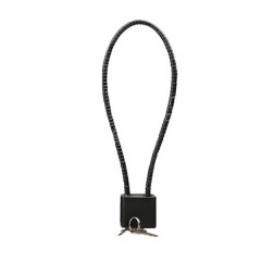 苏识 钢丝绳挂锁 SS-GSSGS02 33×33×13mm 直径5.5mm 内长8.5mm 黑色 不通开 个
