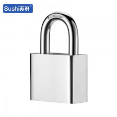 苏识 ISY630 短梁仿不锈钢叶片锁挂锁 （计价单位：个） 银色