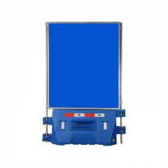 苏识 吹塑屏风水马组合围挡(优质款) XR-16 蓝色 1300×1800×400mm 约15kg 水马厚度5mm 屏风厚度50mm 含水马×1+屏风×1 2件/套 套