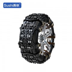 苏识 越野轿车suv面包加厚轮胎雪地防滑链 经典黑两爪通用中号6片
