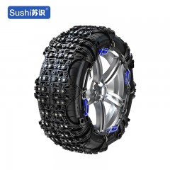 苏识 越野车轿车suv通用型卡扣冬季应急 黑色双钉全包牛筋XL
