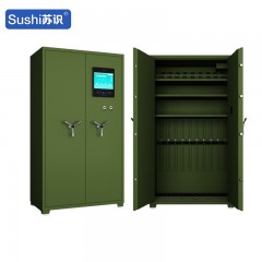 苏识 智能管理柜联网人脸识别指纹在位检测综合枪柜 1.8*1*0.5米 军绿色
