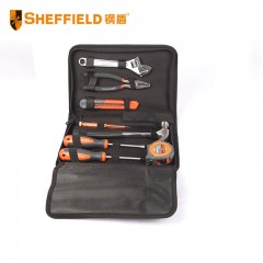 钢盾 SHEFFIELD S022001 8件套基本维修套装 工具组套 工具箱套装 电木工多功能五金工具箱