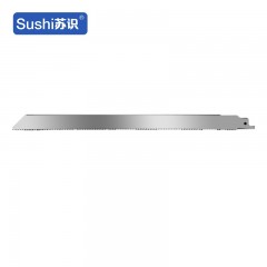 苏识 WJ0127 往复细齿金属铝粗齿塑料电动马刀锯锯条 300mm粗齿据肉锯条SS6411D（不锈钢） 5条