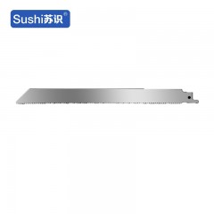 苏识 WJ0126 往复细齿金属铝粗齿塑料电动马刀锯锯条 225mm细齿据肉锯条SS6111D（不锈钢） 5条