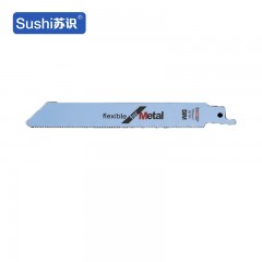 苏识 WJ0124 往复细齿金属铝粗齿塑料电动马刀锯锯条 150mm细齿金属锯条S922BF 10条