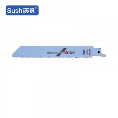 苏识 WJ0123 往复细齿金属铝粗齿塑料电动马刀锯锯条 150mm粗齿金属锯条S922BF 10条