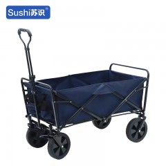 苏识 户外便携可折叠拉杆野营车 展开尺寸90*50*97cm 藏青色 件 2110103