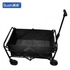 苏识 户外便携可折叠拉杆野营车 展开尺寸76*49.5*88cm 黑色 件 2110099
