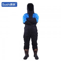 苏识 低温连体防寒服防冻服 升级版蓝黑（羽绒）XXL 套 3522329