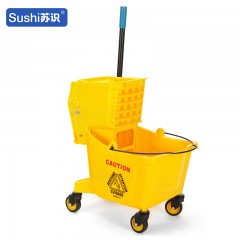 苏识 32L榨水车 酒店洗拖把挤水拖布压水墩布清洁 黄色 辆 4150055
