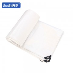 苏识 180克加厚PE篷布 防雨布防水防晒防尘遮阳篷布6*6米双白 张 1850610
