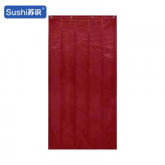 苏识 1111001冬季防寒棉门帘 加厚2层棉毡防水挡风90*200CM无窗 酒红色 套