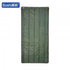 苏识 1111016冬季防寒棉门帘 加厚2层棉毡防水挡风100*200CM无窗 军绿色 套