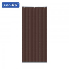 苏识 1111038冬季防寒棉门帘 加厚2层棉毡防水挡风90*210CM无窗 咖啡色 套
