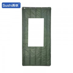 苏识 1111142冬季防寒棉门帘 加厚2层棉毡防水挡风120*200CM 窗户40*60CM 军绿色 套