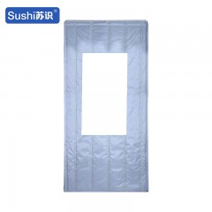苏识 1111146冬季防寒棉门帘 加厚2层棉毡防水挡风90*210CM 窗户40*60CM 灰色 套