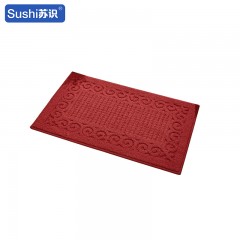 苏识 商用方形定制地毯 48*78CM 酒红色 块 1210185
