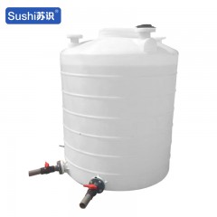 苏识 50000L塑料储水桶 水箱水塔水罐带接头阀门 白色（个）2240028