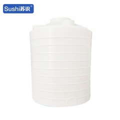 苏识 立式水塔水箱 耐酸碱PE塑料储水罐 4吨 白色（个） 2240080