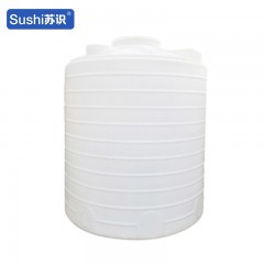 苏识 立式水塔水箱 耐酸碱PE塑料储水罐 6吨 白色（个） 2240083