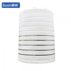 苏识 立式水塔水箱 耐酸碱PE塑料储水罐 加钢箍 40吨 白色（个 2240090