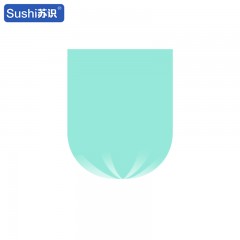 苏识 一次性可降解垃圾环保袋 绿色 平口 45*50cm 15只/卷 5卷 4140095