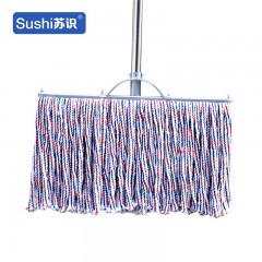 苏识 XJZ050 棉线拖把工厂平板宽头拖把 高端棉28cm钢杆 3把/包