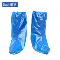 苏识 一次塑料性鞋套 均码 蓝色橡筋款 100只/件 3132262