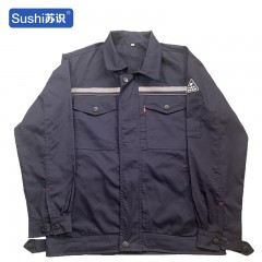 苏识 防静电服套装 春秋厚款 165/M 灰色 套 3580025