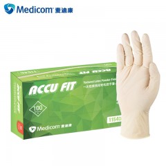 Medicom1154D一次性乳胶手套.无粉.大号10盒/箱×100只/盒 1154